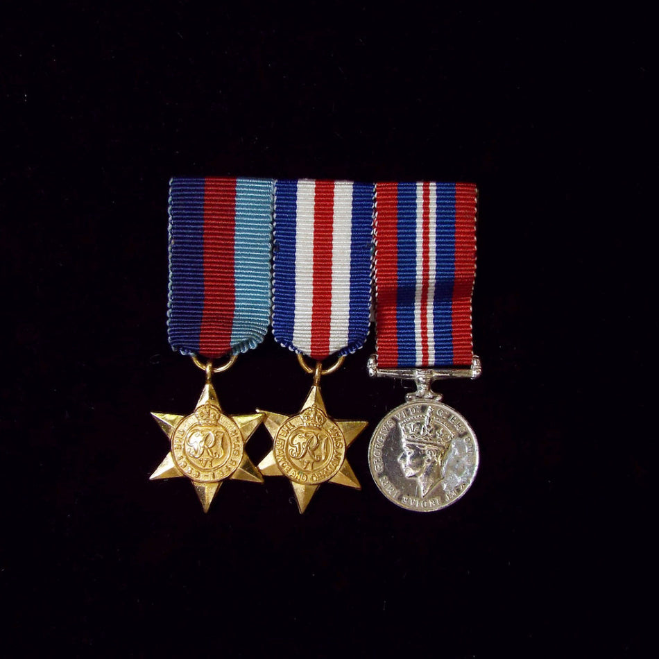 Miniature WW2 group of 3 - BuyMilitaryMedals.com