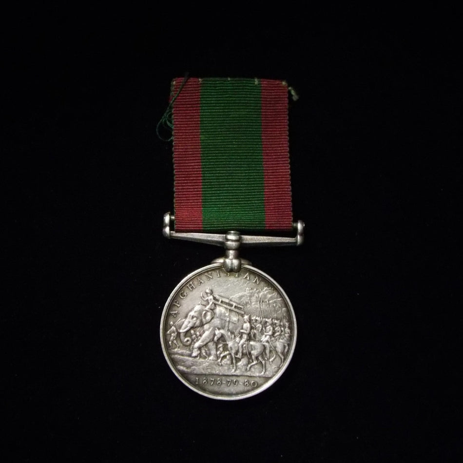 Afghanistan Medal 1878-80, awarded to Private R.Hemsworth. 2/15th Foot. - BuyMilitaryMedals.com - 2