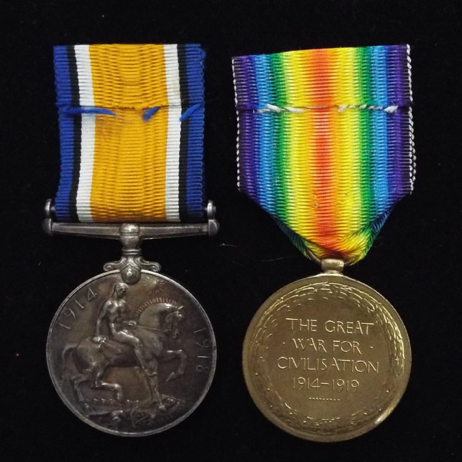 WW1 pair to 2/Lt. Cecil E. Gouldsmith, R. W. Surrey/ Suffolk Regt. att. Indian Army. Freeman of the City of London