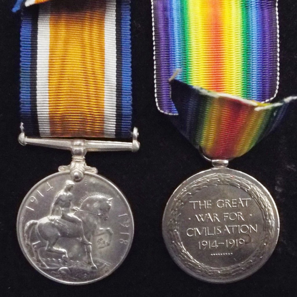 WW1 pair to 4539 Sgt. G. MacTavish, 10th Bn., Australian Imperial Force. Twice wounded in action (France)