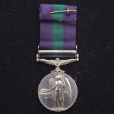 General Service Medal (Malaya clasp) to 233070680 Pte. J. Robinson, Cheshire Regt.