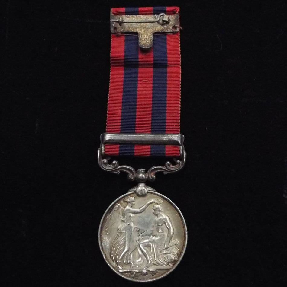 India General Service Medal 1854-95 (Hazara 1888 clasp) to Sowar Nowrang Khan