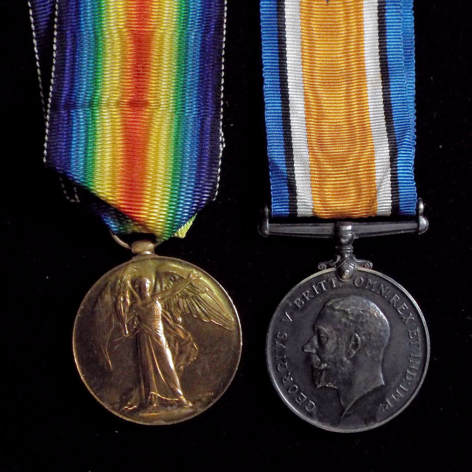 WW1 pair, 2/Lieut, Notts & Derby Regt. - BuyMilitaryMedals.com - 1