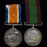 Afghanistan Medal 1878-80/ British War Medal 1914-20 pair. Awarded to Pte. C. Hammond, 15th Hussars - BuyMilitaryMedals.com - 2