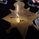 Military Medal group of 4 to 62234 Cpl. Percy C. L. H. Bulmer, 18- Divisional Signal Coy., R.E. Includes Flying Log Book as a Bomb-Aimer (1944-45)/ 'B' Brevet (no ops) & son's 1939-45 War Medal