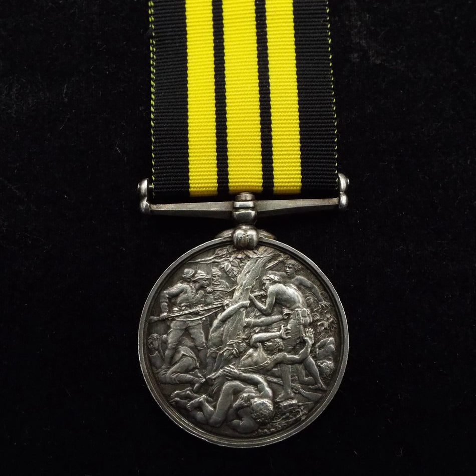 Ashantee Medal (1873-74) to Bandsman J. May, Royal Navy, HMS Rattlesnake