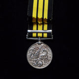 East West Africa Medal, 1 clasp: Witu 1890. Awarded to J. Wild, P.O.1 CL., HMS Brisk - BuyMilitaryMedals.com - 2