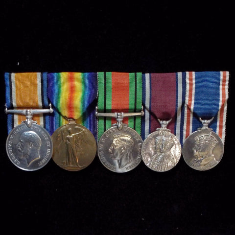 Group of 5 medals to Instructor Lieutenant Harry H. Sellar, Royal Navy