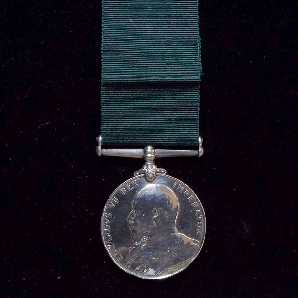 Volunteer Force Long Service & Good Conduct Medal to 3832 Pte. G. Rose, Notts. & Derby.