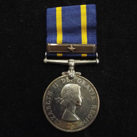 The Royal Canadian Mounted Police Long Service Medal (EIIR) and re-award bar (bronze) to 13139 Sgt. F. T. Salter, joined 29/12/38 at Ottowa on Depot, K.H.B.HQ + Air Division