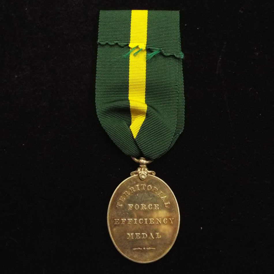 Territorial Force Efficiency Medal (EDVII) to Pte. McNiel, 6/A.S.Hors.