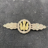 Nazi Germany, Luftwaffe Bomber Clasp, silver grade, marked R.S.S.