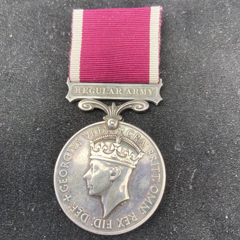 Army Long Service & Good Conduct Medal to 6008106 Gnr. T. G. Berryman, R.A., Essex Regt.