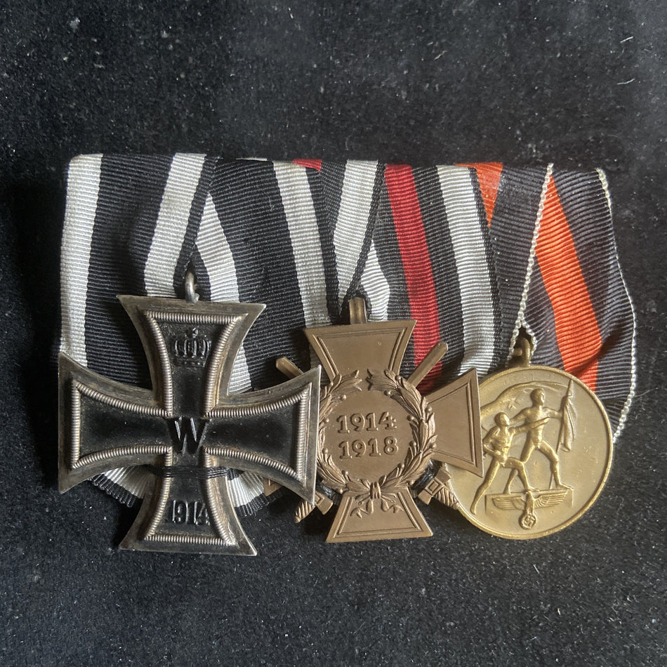 Imperial Germany/ Nazi Germany, group of 3: Iron Cross (WW1), Cross of Honour 1914-18, & Entry Into Czechoslovakia 1 October 1938