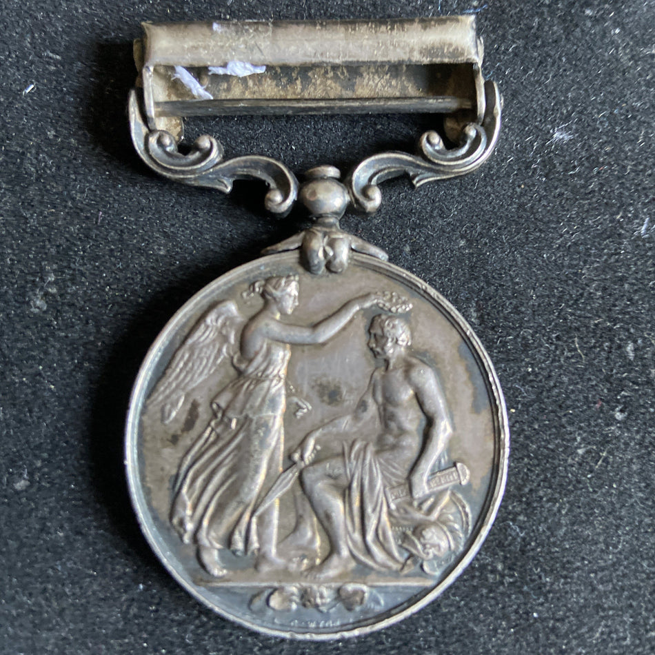 Indian General Service Medal, Waziristan 1894-5 bar, to to 2296 Pte. J. Burton, 2 Battalion, Border Regiment