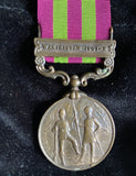 India General Service Medal in bronze, Waziristan 1901-2 bar, to 7553 Dooley Bearer  Purroroo, 32 Punjab Pioneers