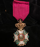 Belgium, Order of Leopold, officer class, silver-gilt, a nice example