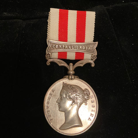 Indian Mutiny Medal, Central India bar, to Sergeant Christopher Clarke, 13 Brigade, Royal Artillery