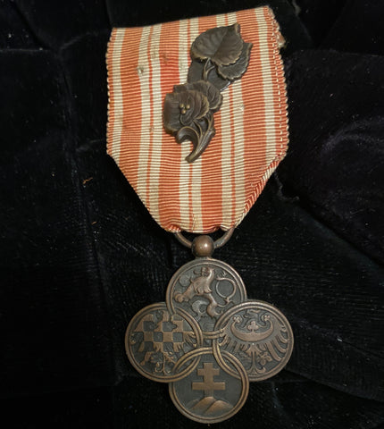 Czechoslovakia, War Cross, 1914-18, with linden spray