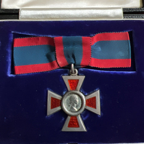 Royal Red Cross, 2nd class, in Collingwood case, Elizabeth II issue, a good example