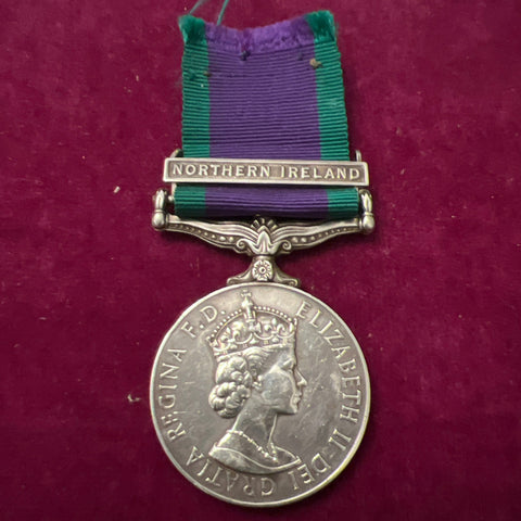 General Service Medal, Northern Ireland bar, to 23997366 Staff Sergeant C. W. Richards, Royal Army Medical Corps