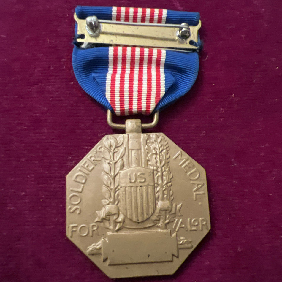 USA, Soldier's Medal for Valour, WW2 example, scarce