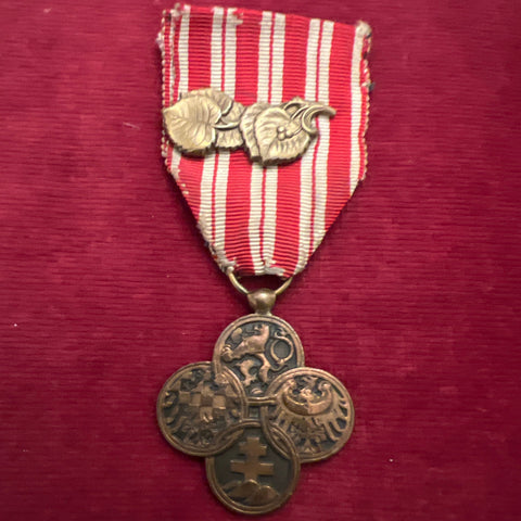 Czechoslovakia, War Cross, 1914-18, with two awards