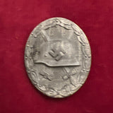 Nazi Germany, Wound Badge, silver grade, marked no.65 reverse, some silver finish left