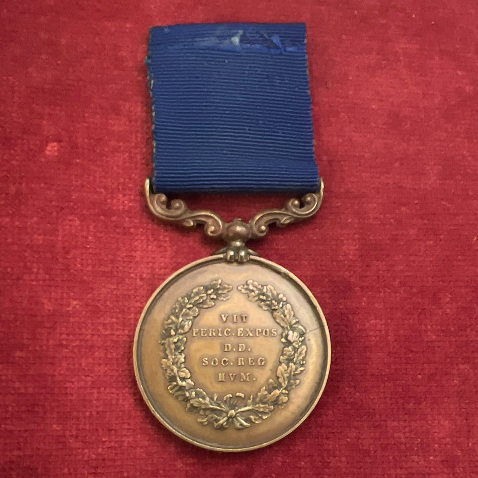 Royal Humane Society medal to AB Charles Richard Field, Royal Navy, who at great personal risk, attempted to save the life of F. C. Loring, of the same ship, who unfortunately drowned at Devonport on 1st February 1897