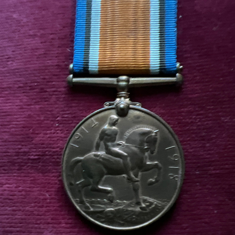 War Medal, bronze, to 6245 Muleteer Macedonian A., WW1