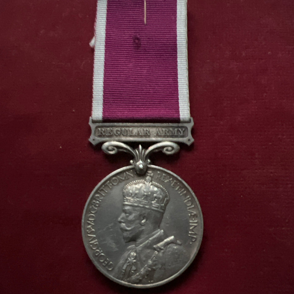 Medal for Long Service and Good Conduct (Military), George V version, to 1854680 C. E. Cornelius, Royal Engineers