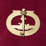 Nazi Germany, U-Boat Badge, good gilt, unmarked