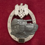 Nazi Germany, Panzer Badge, 25 (for 25 armoured actions), a good example, scarce