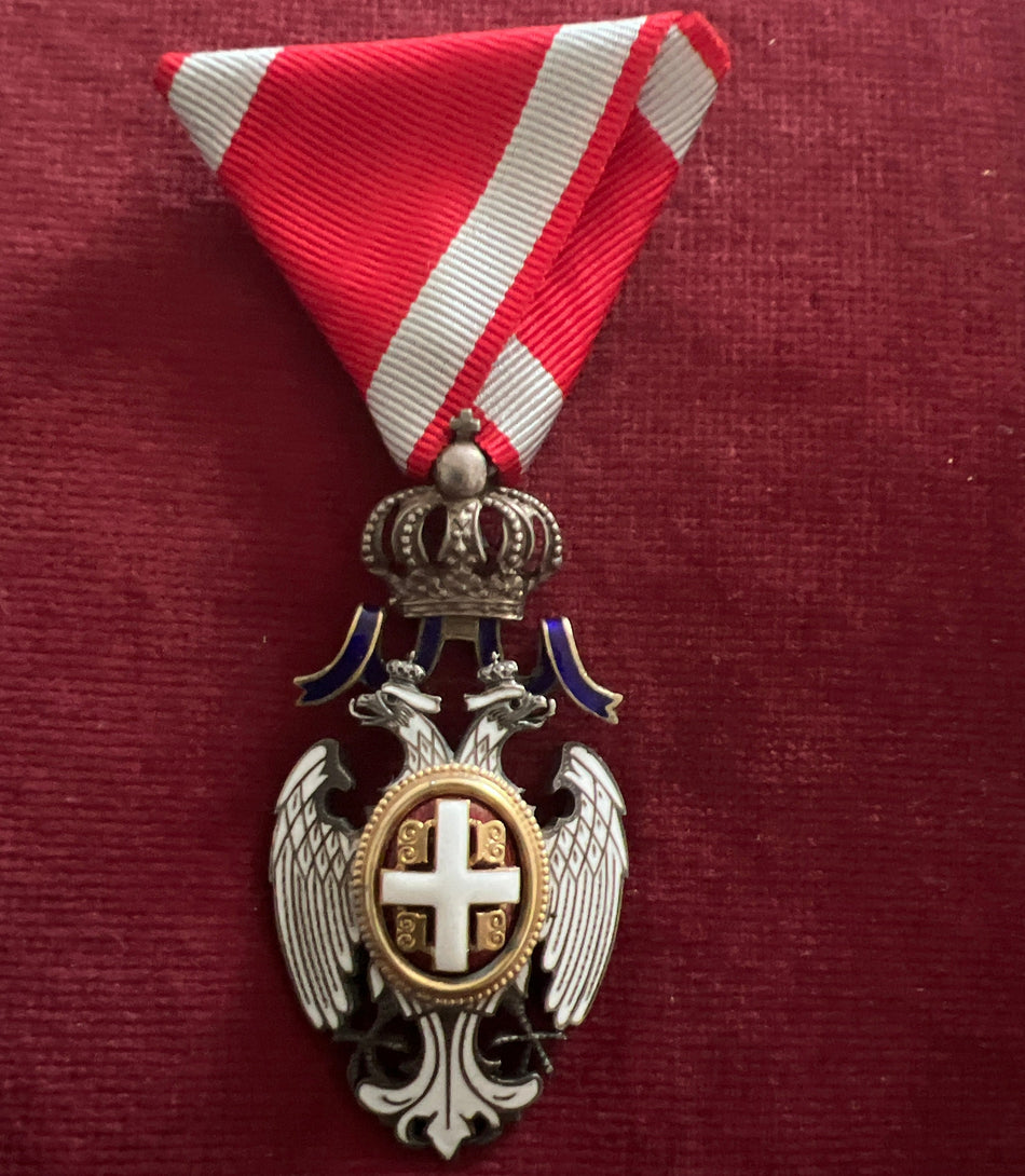 Serbia, Order of the White Eagle, 5th class, an excellent example