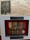 Company Sergeant Major Frederick John Murphy Huen, 63 Divisional Supply Column, Army Service Corps, MiD: LG 24/12/1917 (France), MSM: LG 18/1/1919 (France & Flanders), with certificates & photo. After the war he drove busses in Brighton