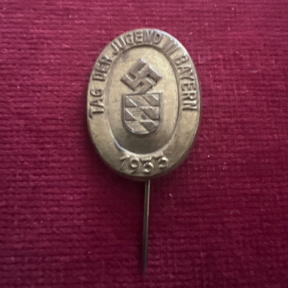Nazi Germany, rally badge of the Youth of Bavaria, 1933