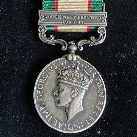 India General Service Medal, North West Frontier 1936-37 bar, to 1402 L.Dfdr. Amri Singh, Probyn's Horse