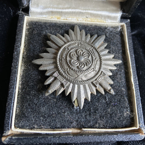 Nazi Germany Eastern Peoples Award, 1st class with swords, in case of issue, some wear
