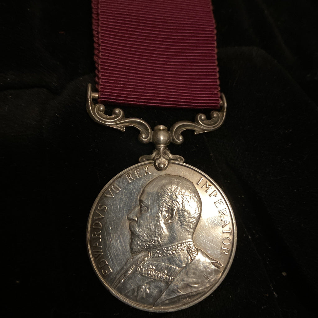 Army Long Service and Good Conduct Medal (Edward VII version) to 70221 Sergeant Cook J. Lawton, Royal Horse Artillery