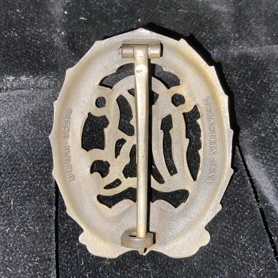 Nazi Germany, DRL Sports Badge, bronze type, marked on reverse