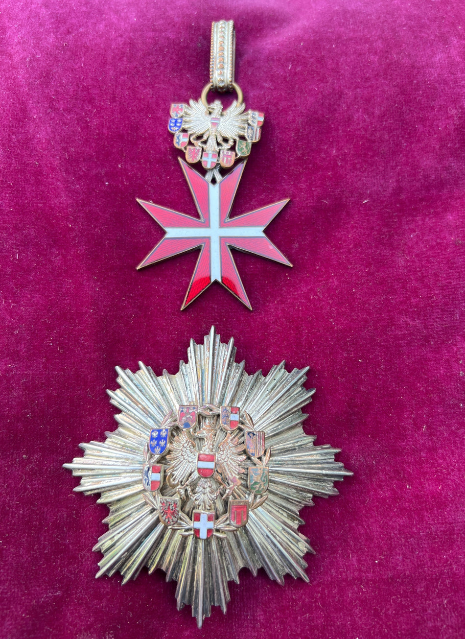 Austria, Order of Merit, 2nd class, star is silver & hallmarked