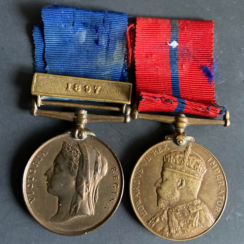Queen Victoria Police Jubilee Medal 1887 with 1897 bar/ King Edward VII Police Coronation Medal pair to William Topham, joined 15th January 1883, resigned 20th January 1908, serviced West Ham K Division area, includes some history