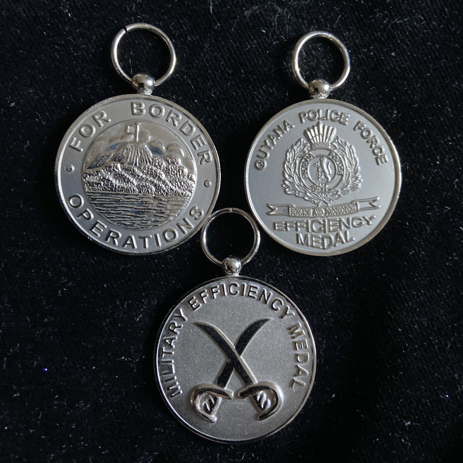 Guyana, 3 medals, civil & military