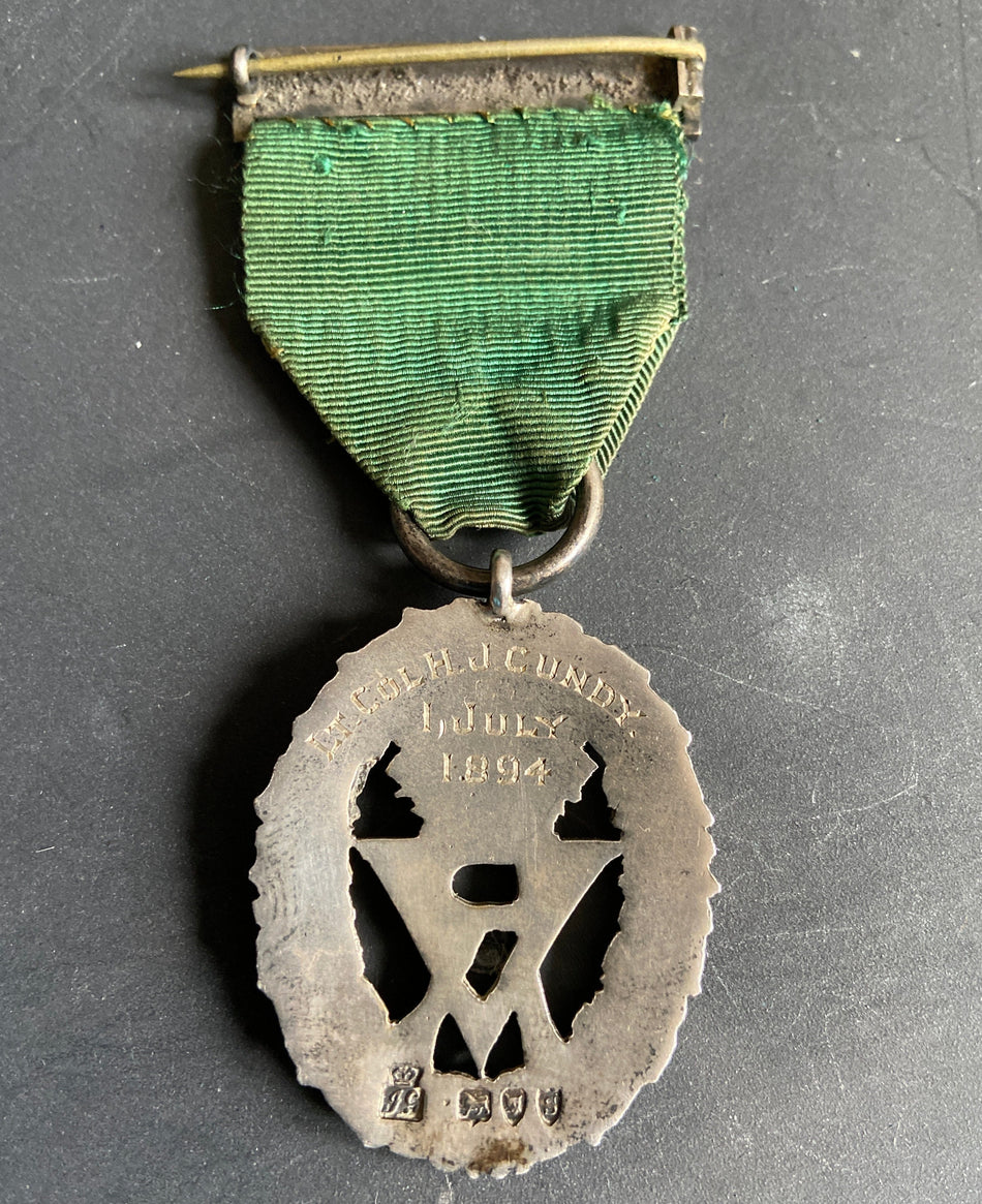 Volunteer Officers' Decoration to Lieutenant Colonel Hubert J. Candy, 1 West Riding of Yorkshire, Western Division, Royal Artillery, with some history
