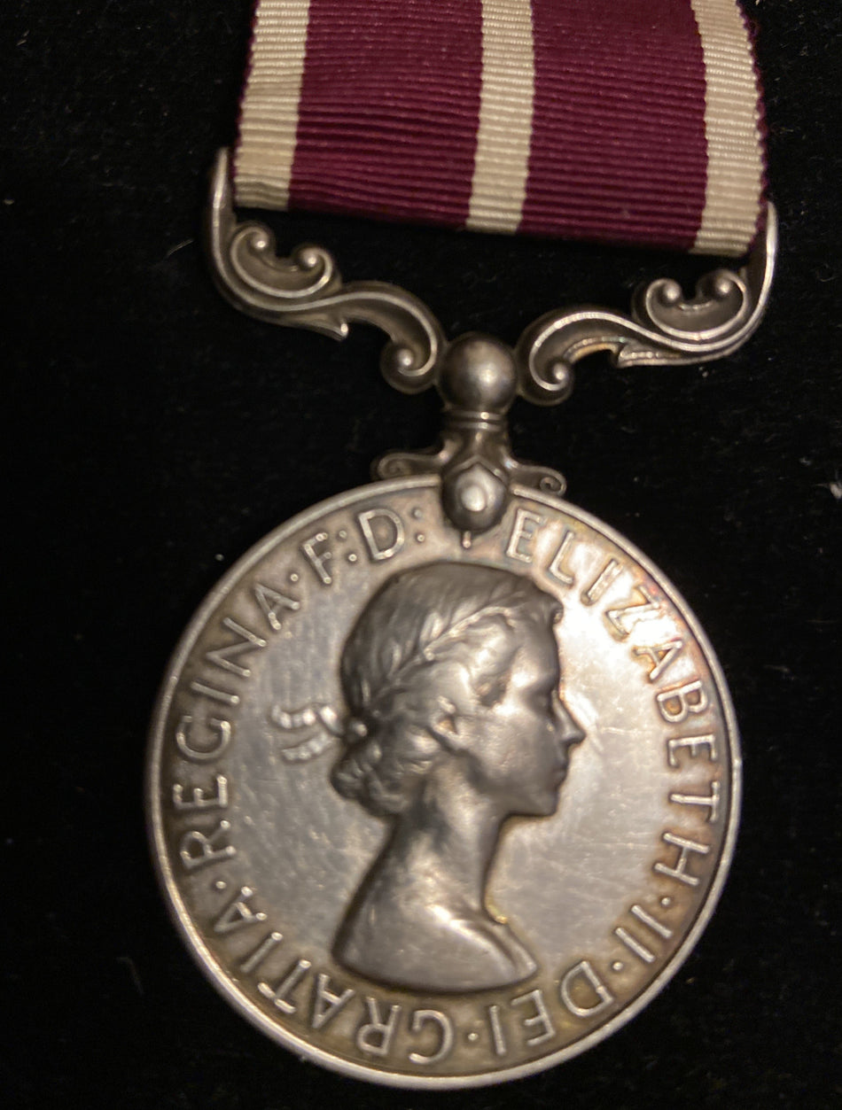 Meritorious Service Medal (Elizabeth II) to 2320473 WO. Class 2 J. Ditchfield, Royal Signals, served WW2, with history
