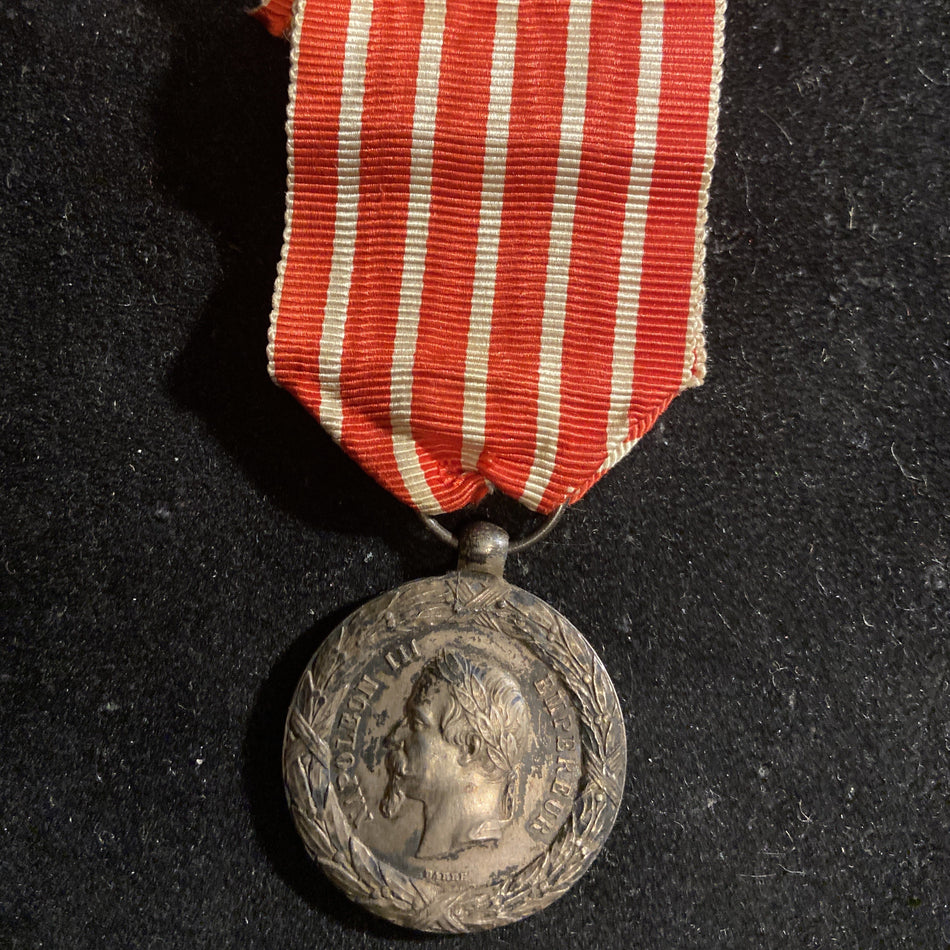 France, Commemorative medal of the 1859 Italian Campaign, marked Barre, a nice example