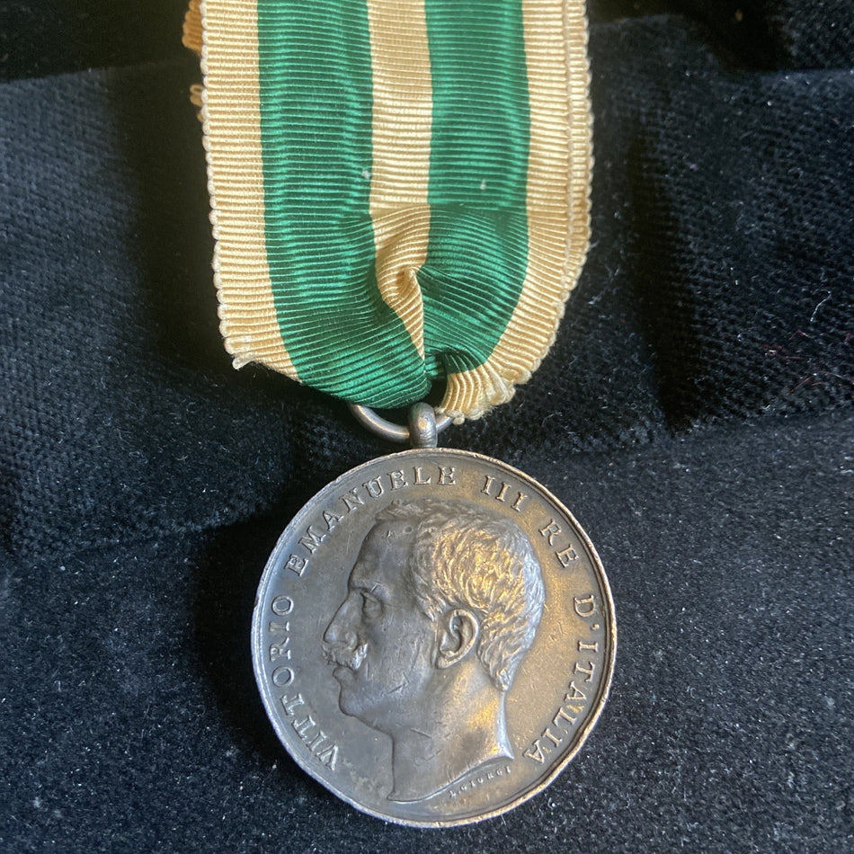 Italy, Messina Earthquake Medal, 23 December 1908, silver type