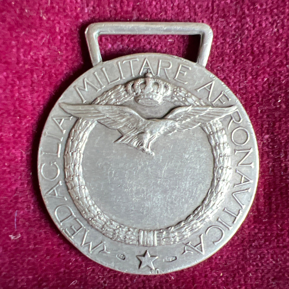 Italy, Air Force Medal of Valour in silver with original hallmarks, unnamed, WW2, scarce