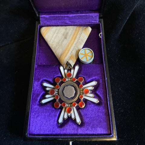 Japan, Order of the Sacred Treasure, 4th class, in box