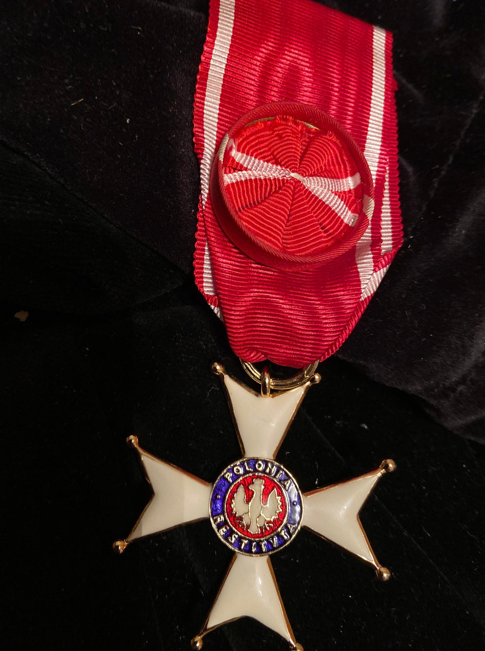 Poland, Order of Polonia Restituta, officer class, probably Spink made, dated 1918